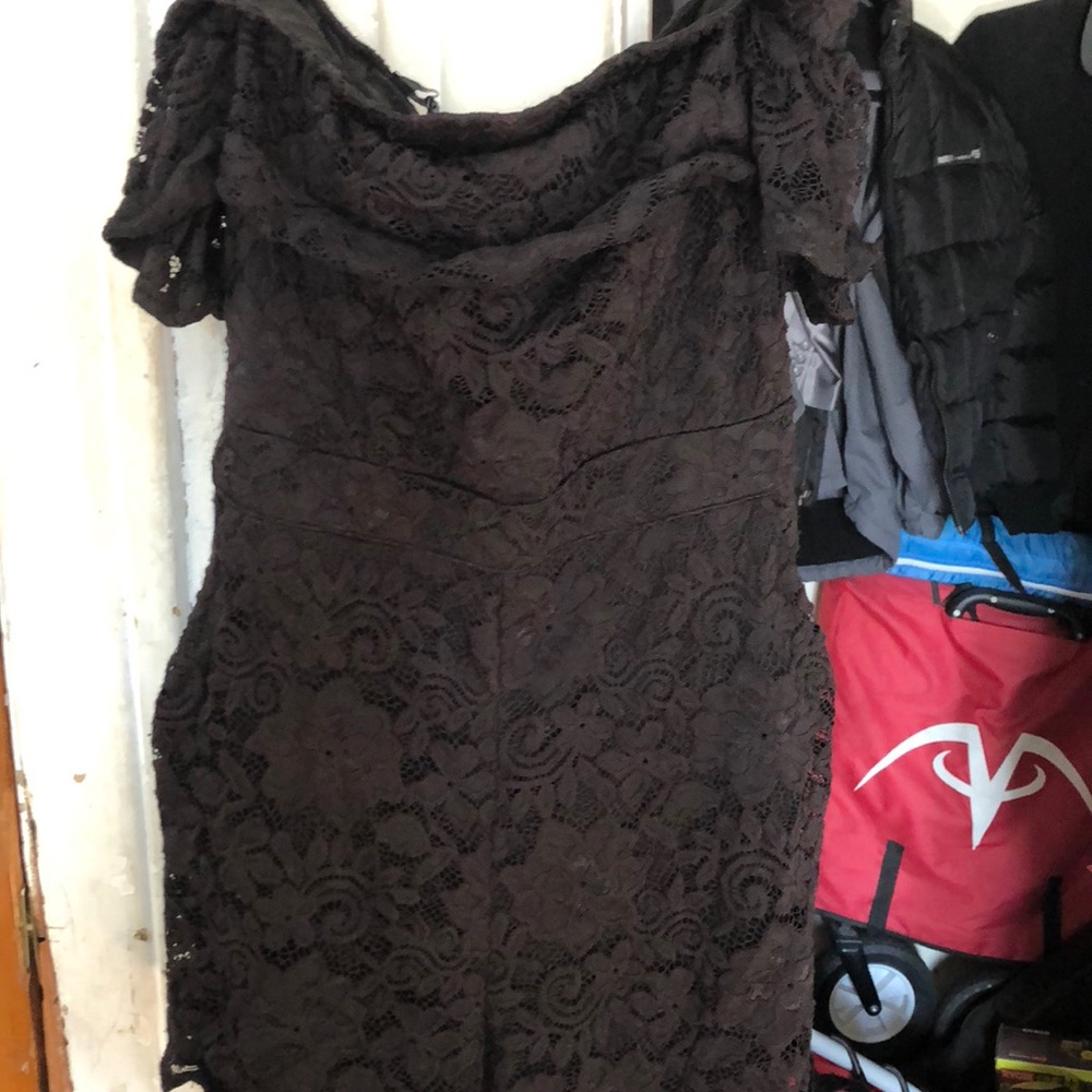 BeBe Black off the shoulder romper